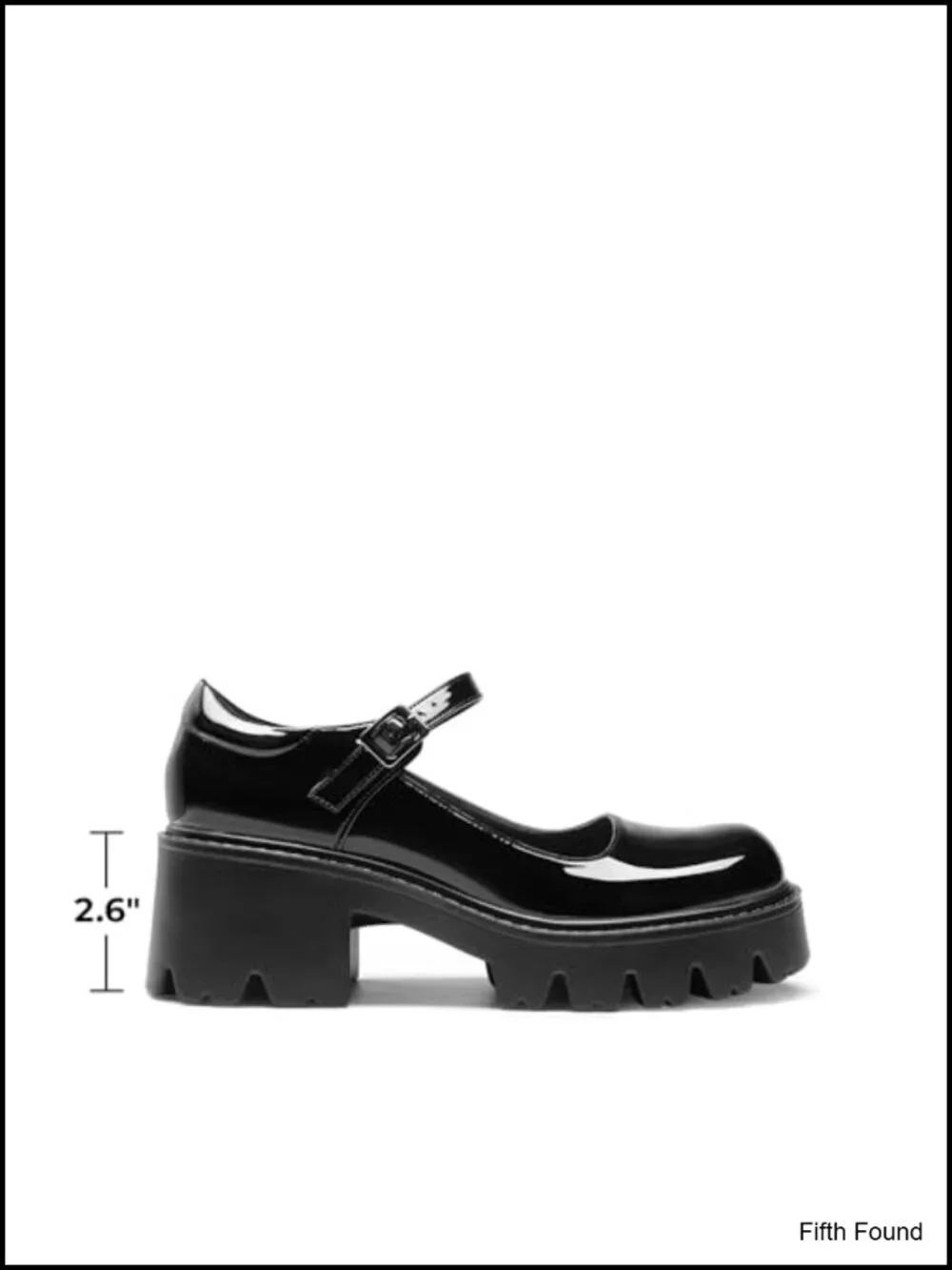 Faux Leather Mary Jane Platform Pumps Chunky Heel Y2K Retro Shoes